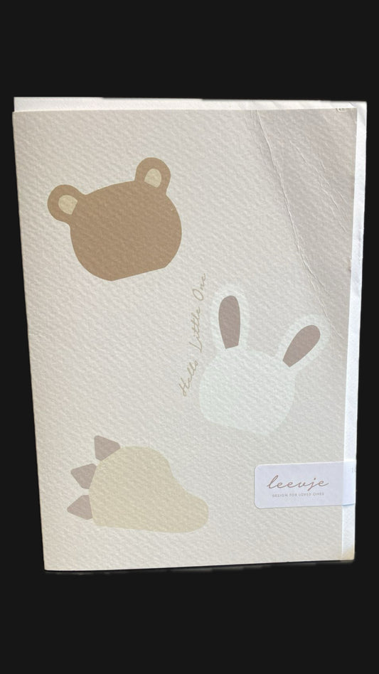 Klappkarte Animals 'Hello Little One' - B-WARE
