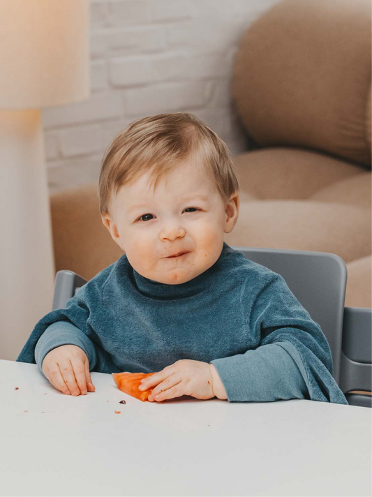 Lätzchen Boo - Frottee Waterproof 'Baltic Blue'