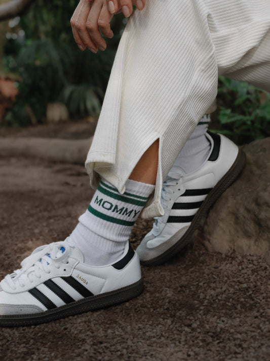 Mommy-Socken 'Striped Green' - The Little One • Family.Concept.Store.