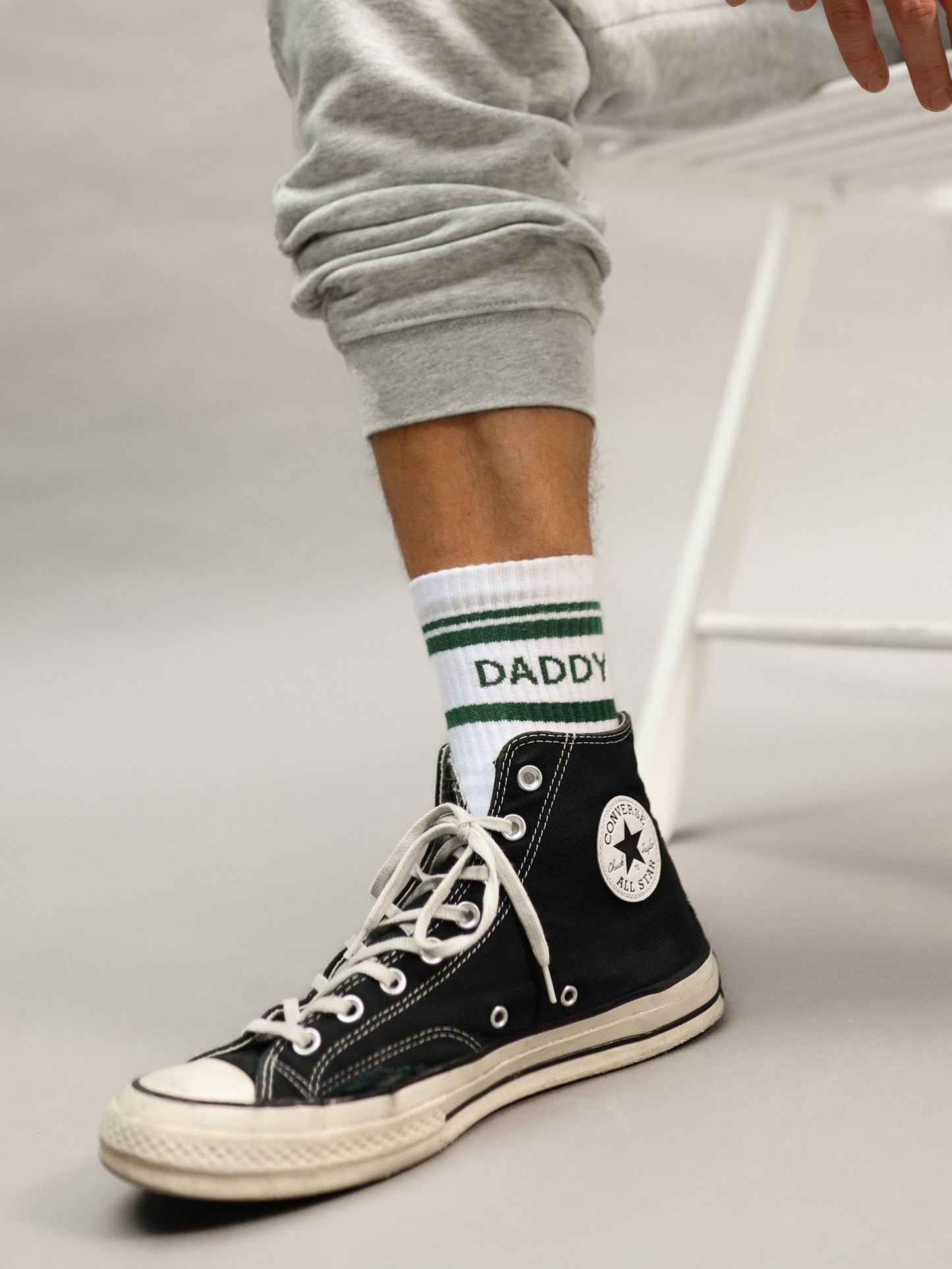 Daddy-Socken 'Striped Green' - The Little One • Family.Concept.Store. 