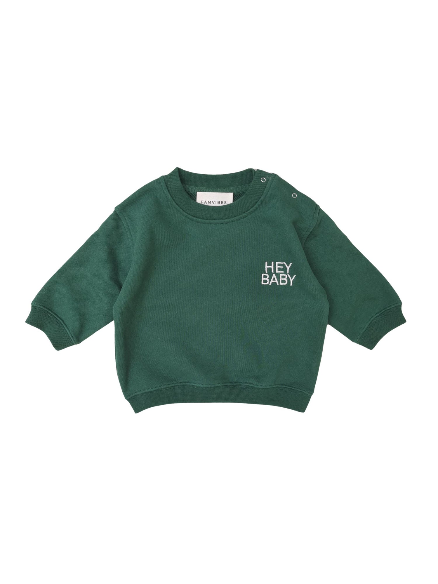 Sweatshirt HEY BABY 'Pinewoodgreen' - The Little One • Family.Concept.Store. 