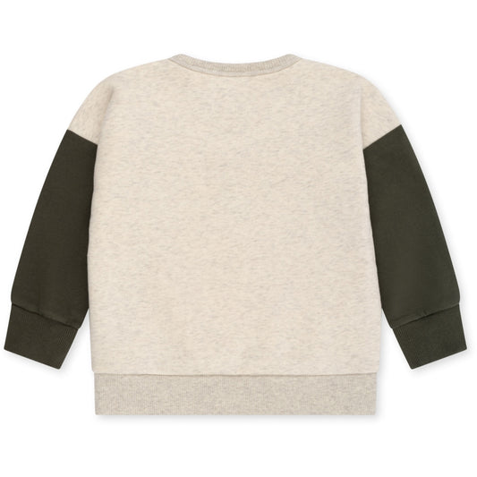 Sweatshirt mit Pailletten Lou 'Off White Melange' - The Little One • Family.Concept.Store. 