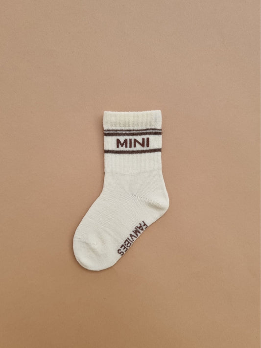 Wollsocken MINI 'Coffeebrown' - The Little One • Family.Concept.Store. 
