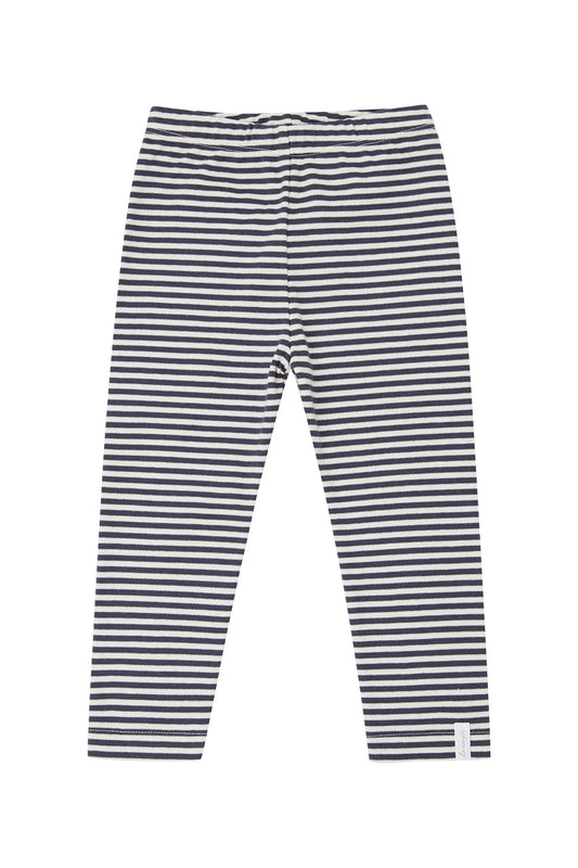 Jersey Leggings aus Bio-Baumwolle 'Navy Stripes' - The Little One • Family.Concept.Store. 