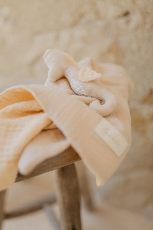 Kuscheltuch aus Musselin 'Seahorse'