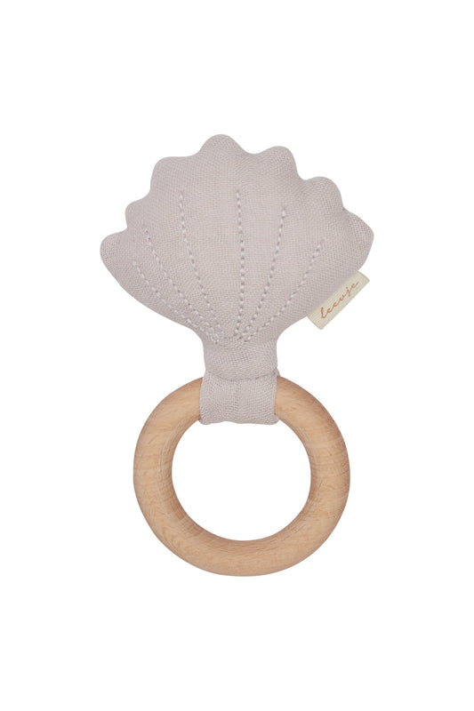 Rassel mit Holzring 'Seashell'