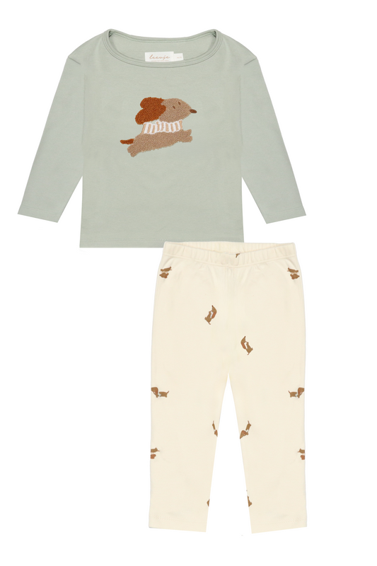 Pyjama-Set aus Baumwolle 'Terry Dog'
