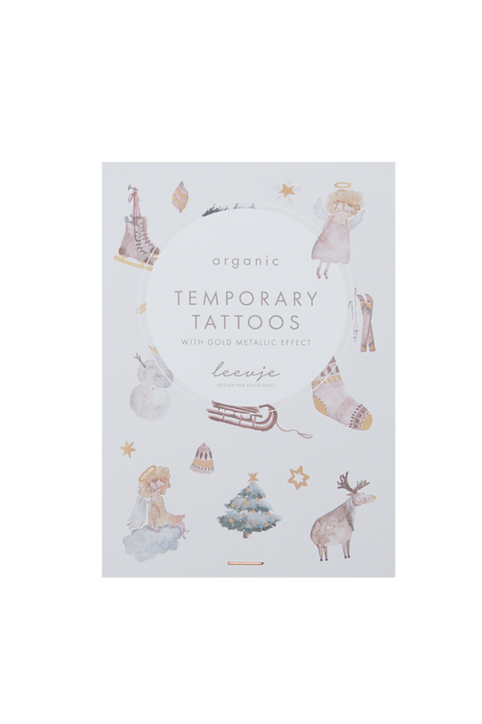 Organic Tattoos 'Christmas' with gold foil