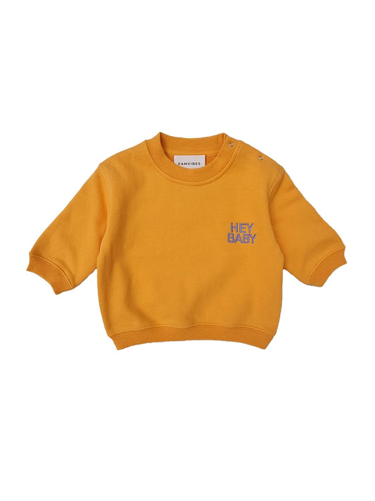 Sweatshirt HEY BABY 'Warmorange' - The Little One • Family.Concept.Store. 