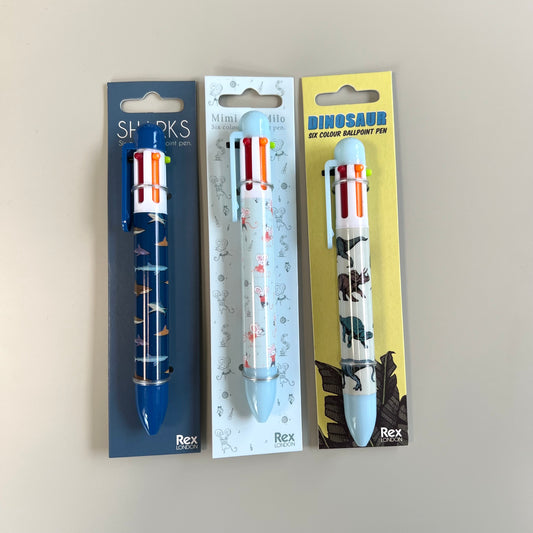 Six Colour Pen 'Mimi & Milo' - The Little One • Family.Concept.Store.