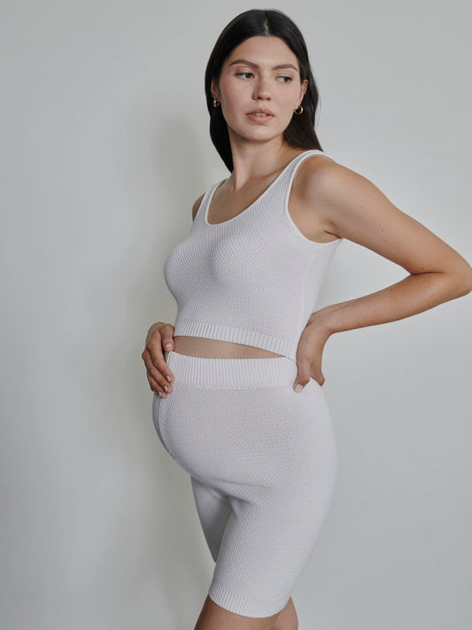 Essential Crop Top 'White'