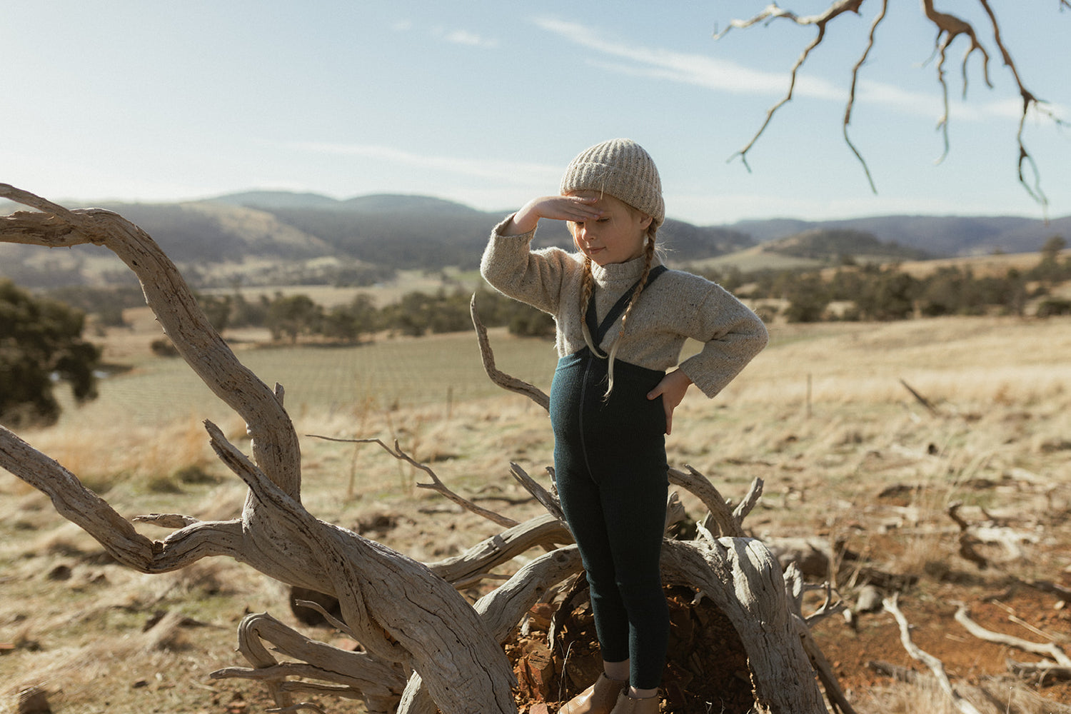 Strumpfhose Wooly Footless 'Blue Sapphire' - The Little One • Family.Concept.Store. 