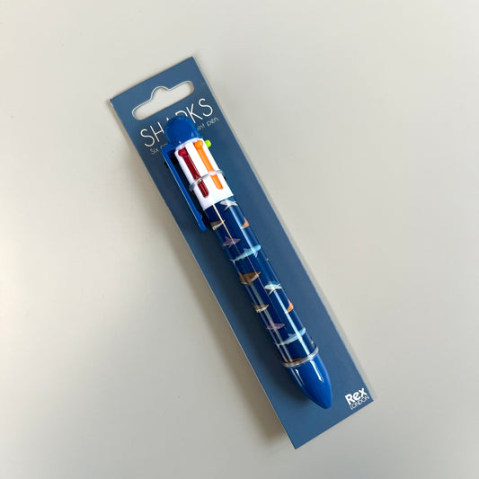 Six Colour Pen 'Sharks' - The Little One • Family.Concept.Store.