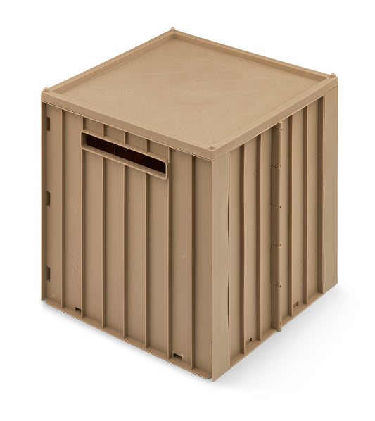 Aufbewahrungsbox Elijah mit Deckel  'Oat'