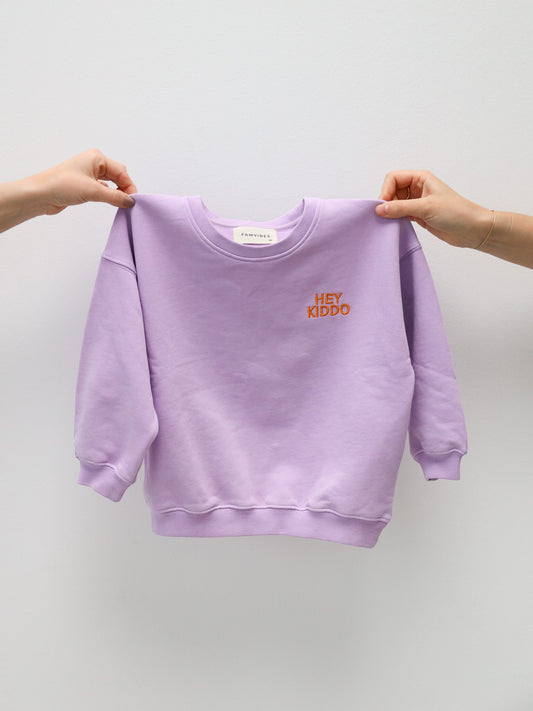 Sweatshirt HEY KIDDO 'Lavender/Orange'