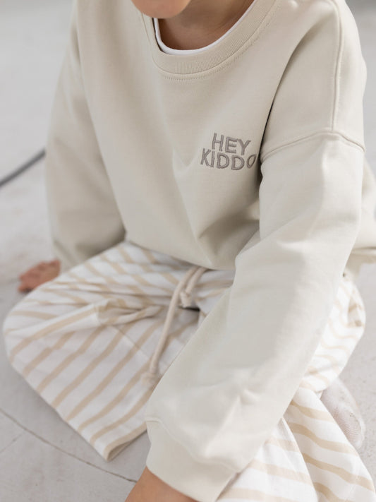 Sweatshirt HEY KIDDO 'Beige/Taupe'