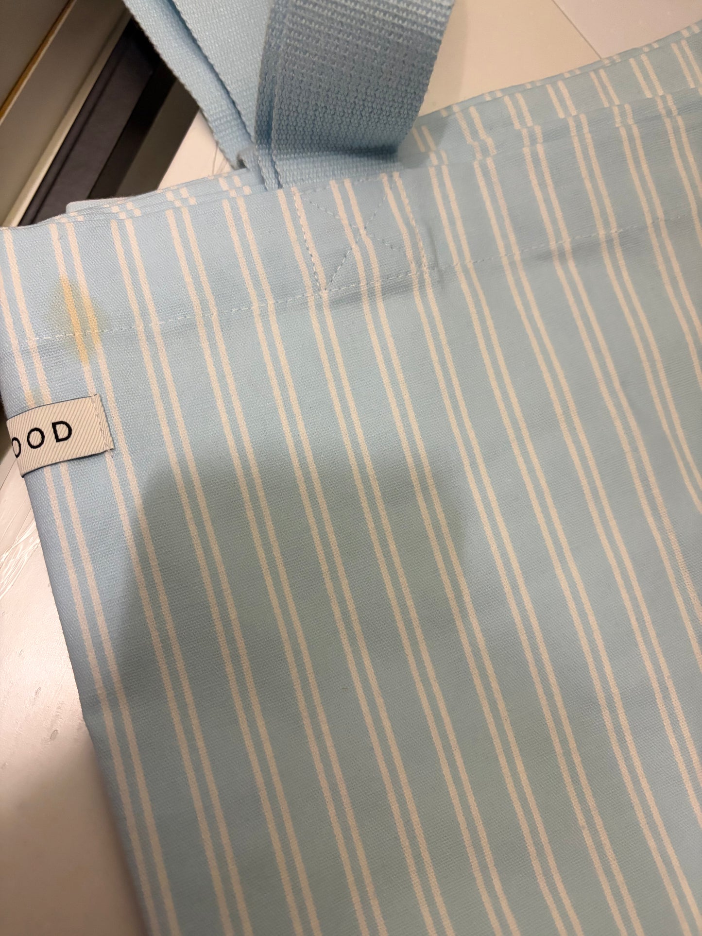 Maxi Einkaufstasche 'See You By The Sea/ Stripe Pure Sky' - B-WARE