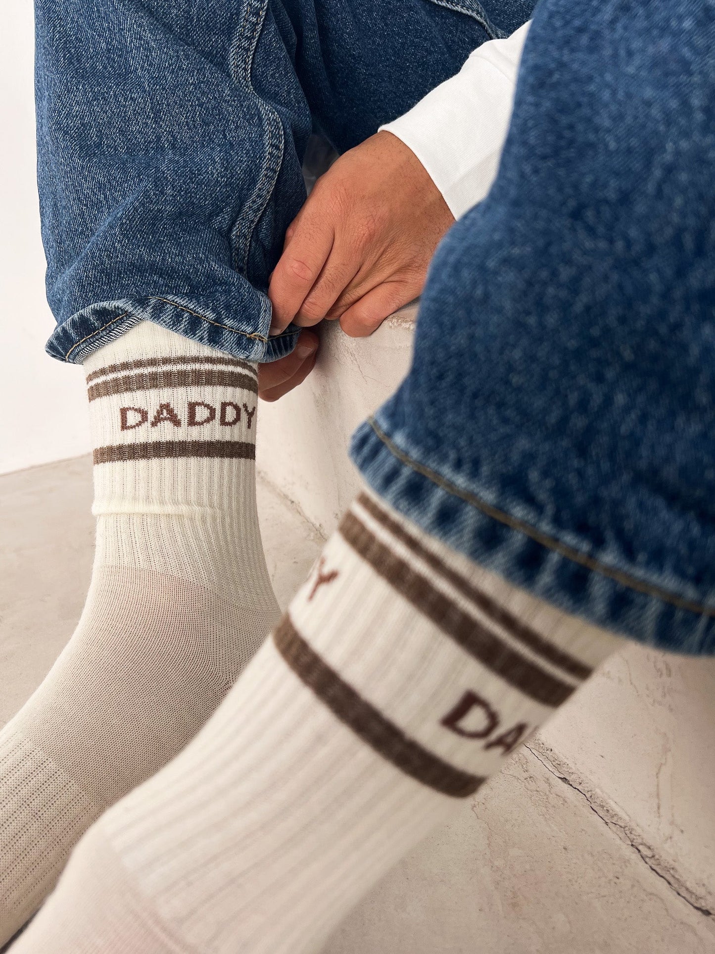 Wool socks DADDY 'Coffeebrown'