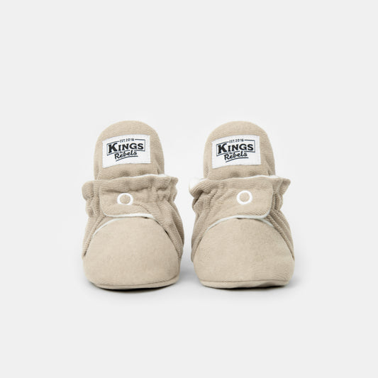 Sonderedition Gamuza Booties Gripper 'Ivory' - The Little One • Family.Concept.Store.