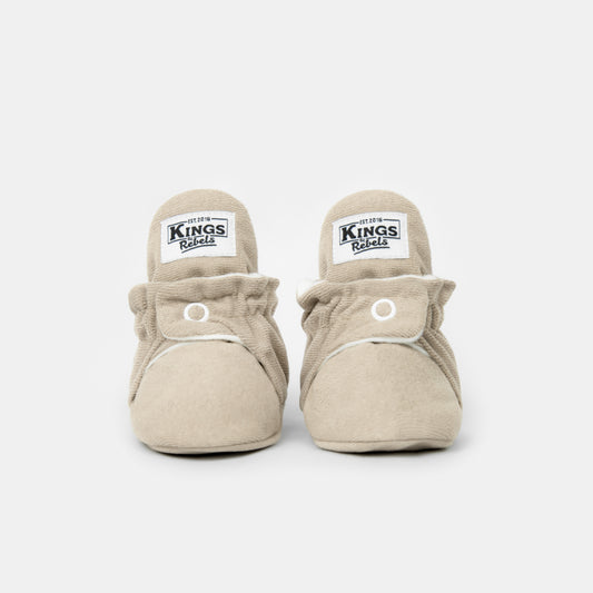 Sonderedition Gamuza Booties Gripper 'Ivory' - The Little One • Family.Concept.Store. 