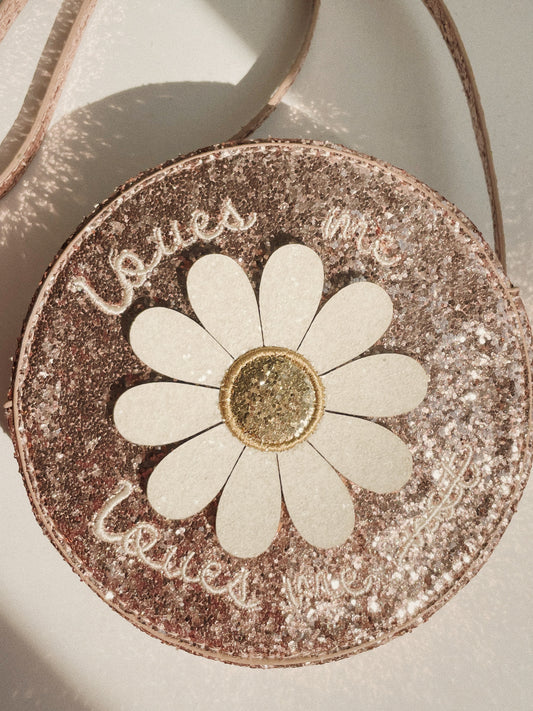 Kinderhandtasche Daisy 'Cameo Rose Glitter'