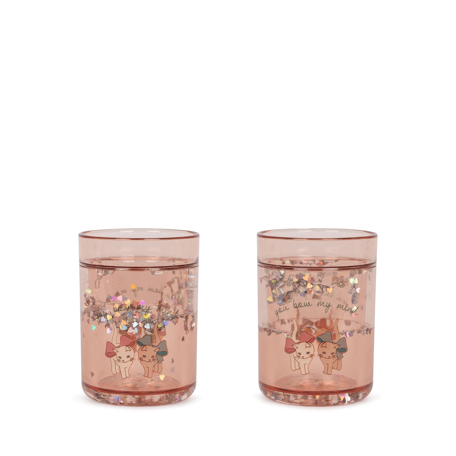 2er Set Glitzer-Becher 'Bow Kitty' - The Little One • Family.Concept.Store. 