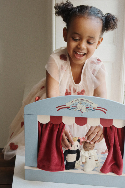 Puppentheater aus Holz 'Dried Sage' - B-WARE