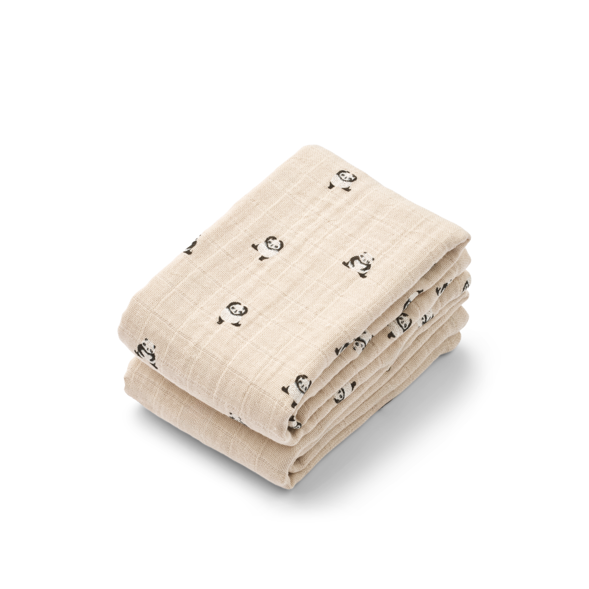 2er-Pack Musselintücher Lewis 'Mini Panda/Sandy Mix'