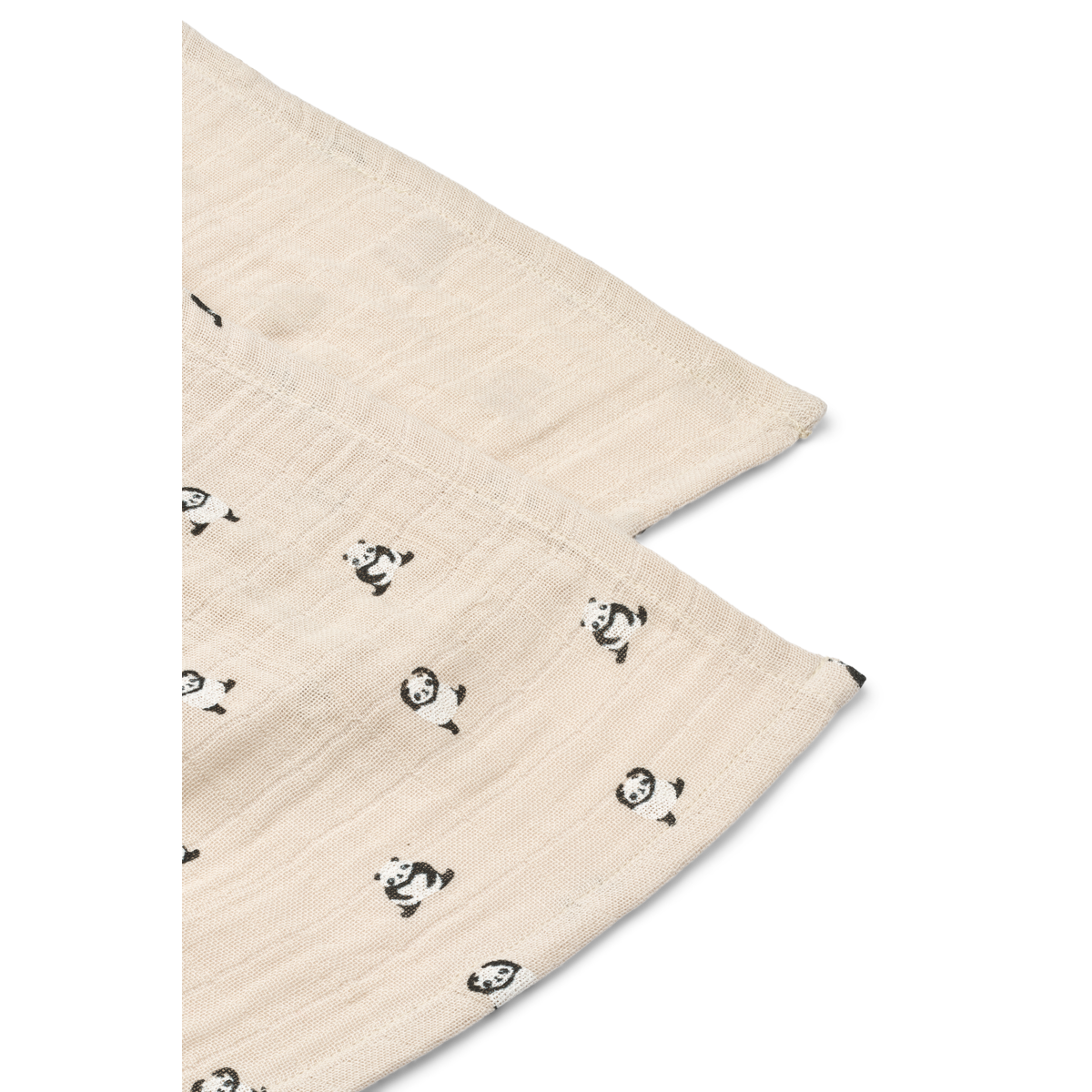 2er-Pack Musselintücher Lewis 'Mini Panda/Sandy Mix'