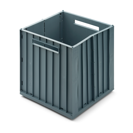 Aufbewahrungsbox Elijah mit Deckel 'Whale Blue'