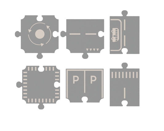 Village Spielstraße 6 Teile 'Ash Grey/Sandy' - The Little One • Family.Concept.Store.
