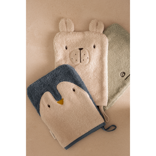 3er-Pack Waschlappen Sylvester 'Arctic Sea/Ocean View'