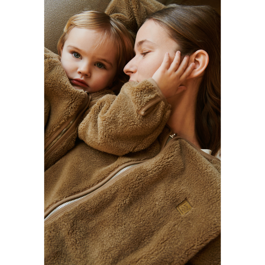 Jacke aus Teddyplüsch Calina Adult 'Oat'
