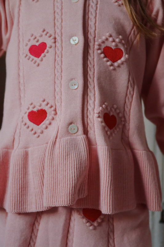 Strickjacke Soleil 'Silver Pink'