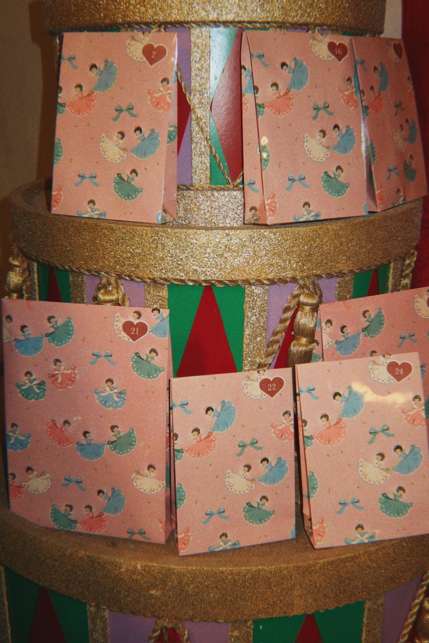 24-teiliger Adventskalender 'Beige'