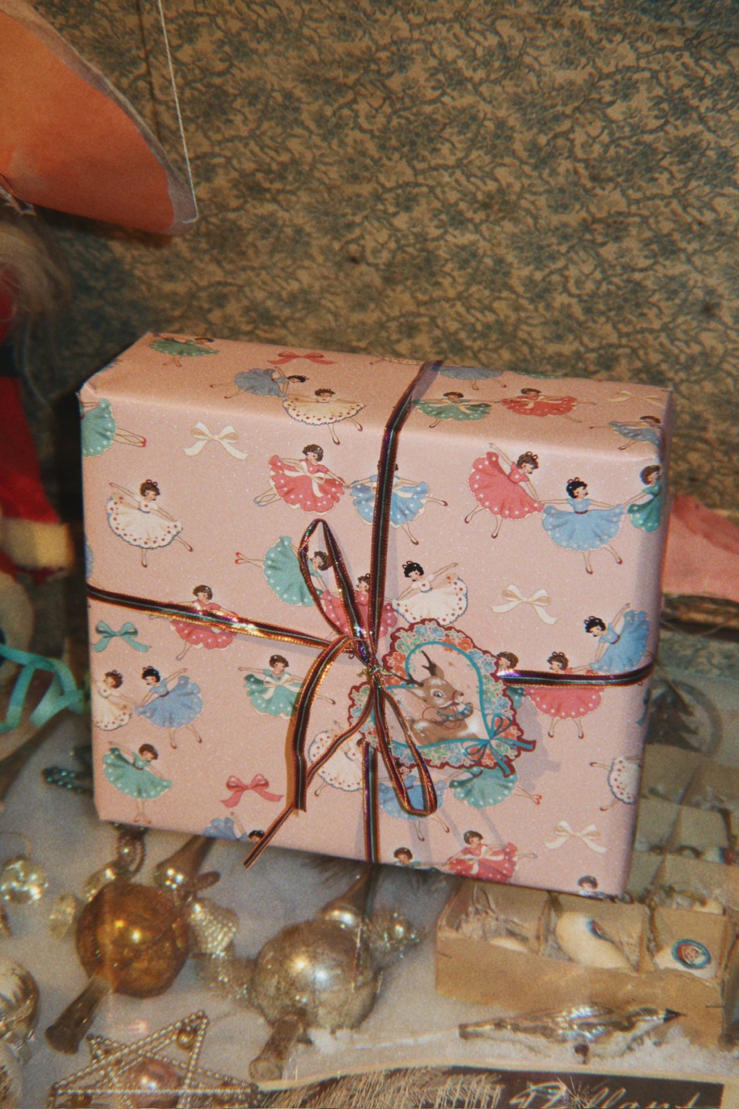 Geschenkpapier 'Bow Ballerina Blush'