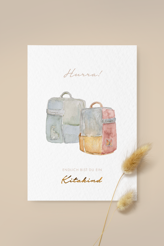 Grußkarte Kitakind