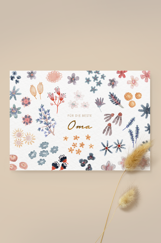 Grußkarte 'Oma'