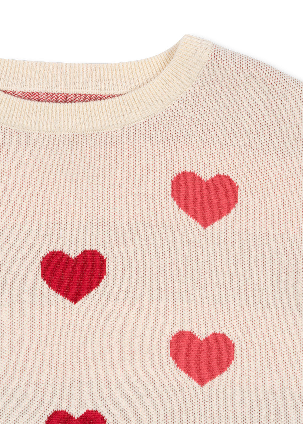 Strickpullover Lapis 'Coeur Coloré Duo Pink'