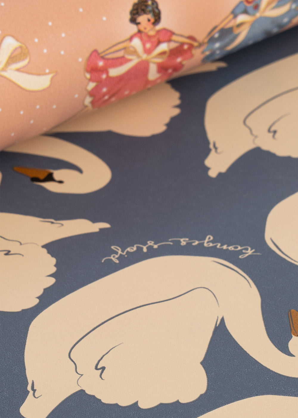 Geschenkpapier 'Bow Ballerina Blush'