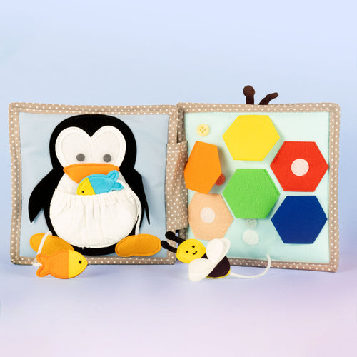 Quiet Book 'Schillernder Papagei'