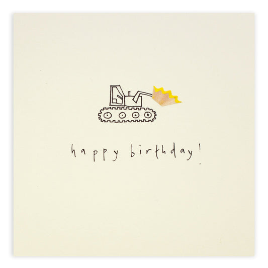 Grußkarte Bagger 'Happy Birthday' - The Little One • Family.Concept.Store. 