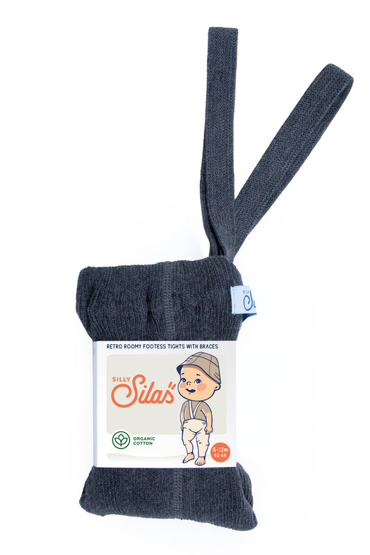 Strumpfhose Roomy Footless 'Dark Grey Blend' - The Little One • Family.Concept.Store.