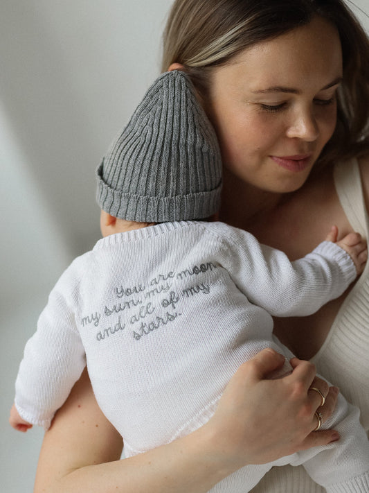 Strickmütze Mini 'Grey' - The Little One • Family.Concept.Store.