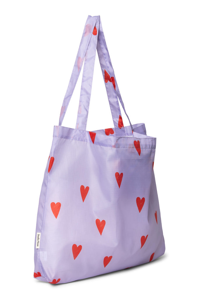 Einkaufstasche 'Lilac Hearts'