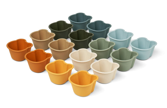 Muffin-Formen Tilo 16er-Set 'Mr Bear/Faune Green Multi Mix' - The Little One • Family.Concept.Store.
