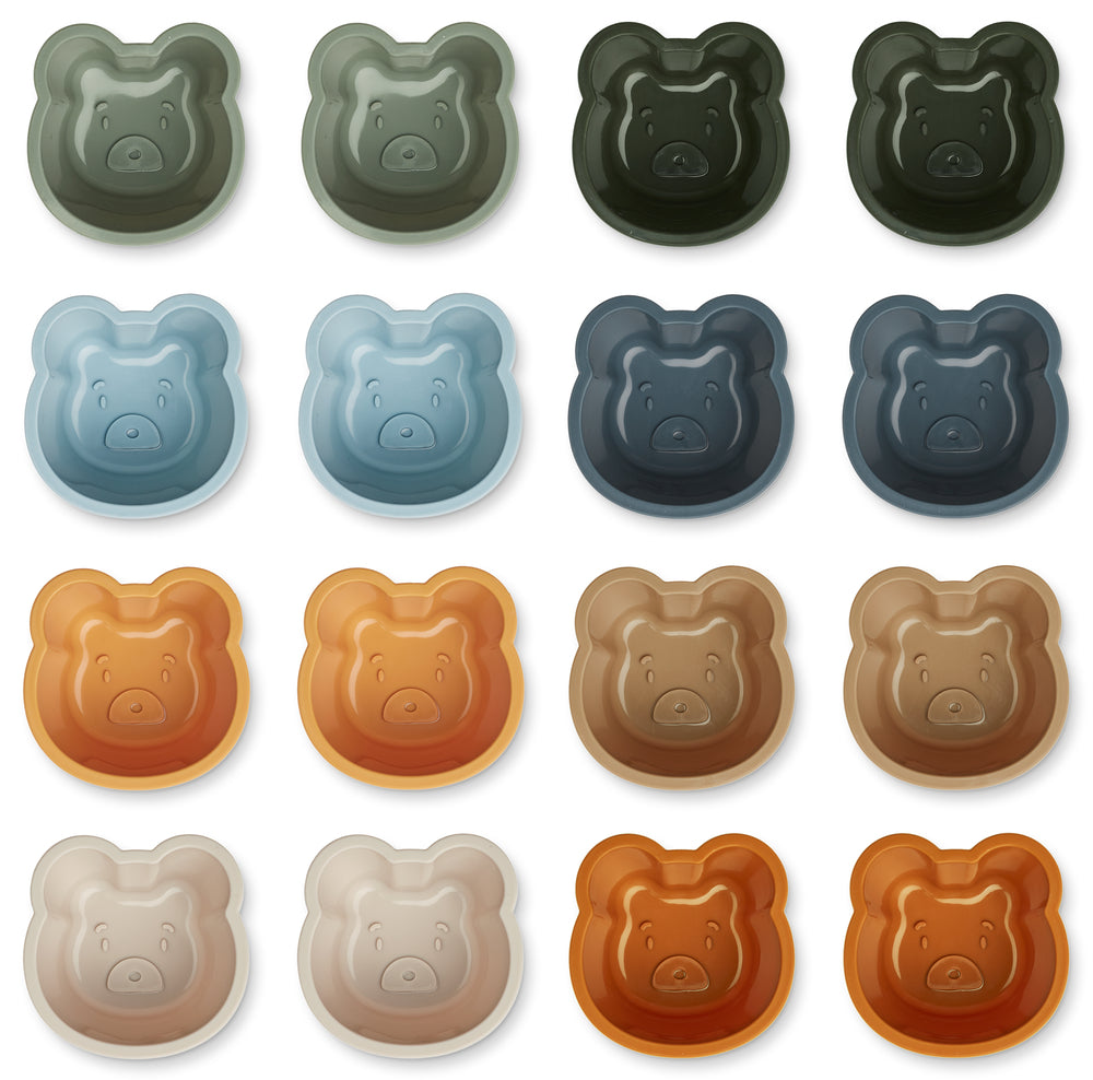Muffin-Formen Tilo 16er-Set 'Mr Bear/Faune Green Multi Mix' - The Little One • Family.Concept.Store. 