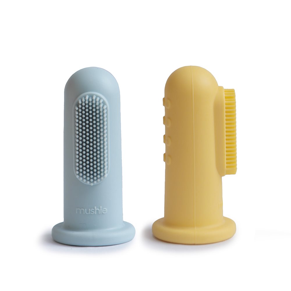 Baby Fingerzahnbürste 'Powder Blue/ Pale Daffodil' - The Little One • Family.Concept.Store. 