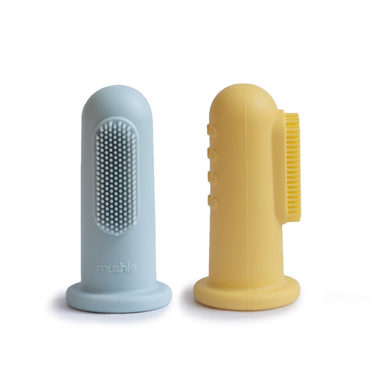 Baby Fingerzahnbürste 'Powder Blue/ Pale Daffodil' - The Little One • Family.Concept.Store. 