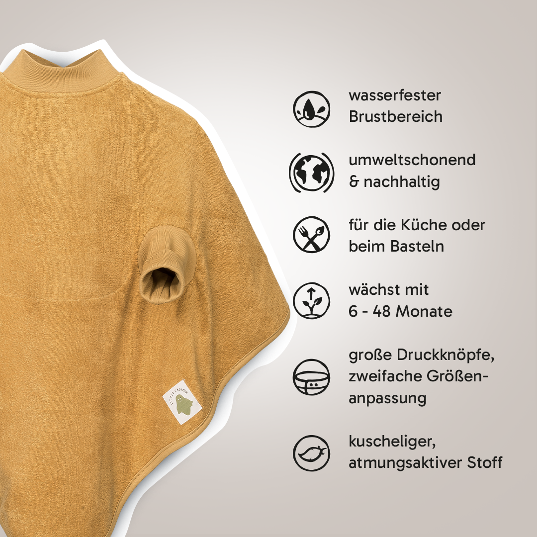 Lätzchen Boo - Frottee Waterproof 'Mustard'
